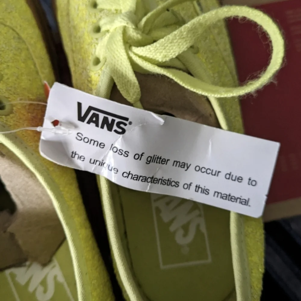Vans Authentic Ice Cream Glitter Yellow Women Gum bottom VNOA38EMVK3 (2018) 0124 - Picture 2 of 10